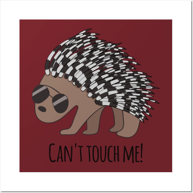 Can't Touch Me! -Porcupine Wall Art by Dreamy Panda Designs